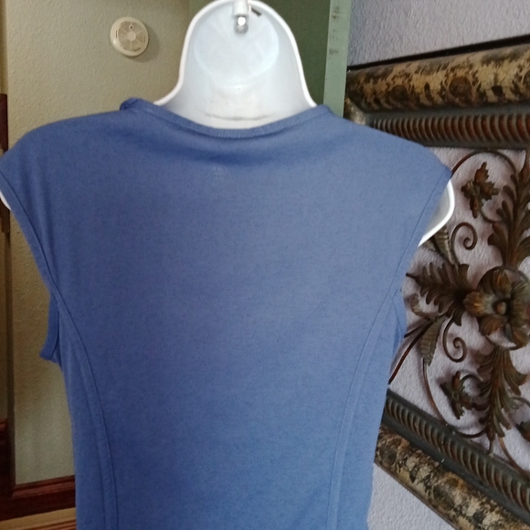 Nike | Dri-fit Sleeveless Blue Textured Shell Sz S(4-6) - Picture 6 of 10